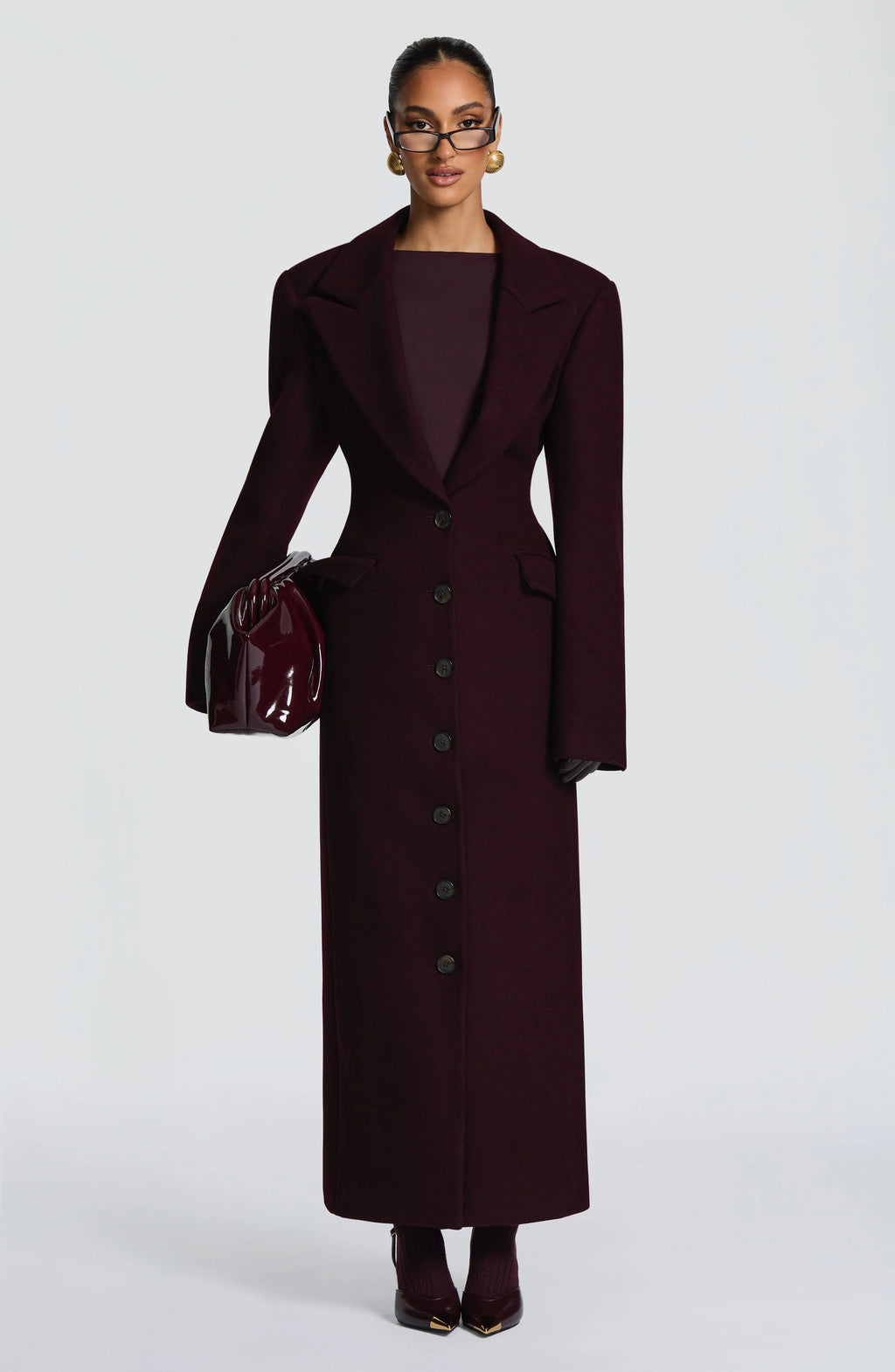 Ursula Coat - Plum