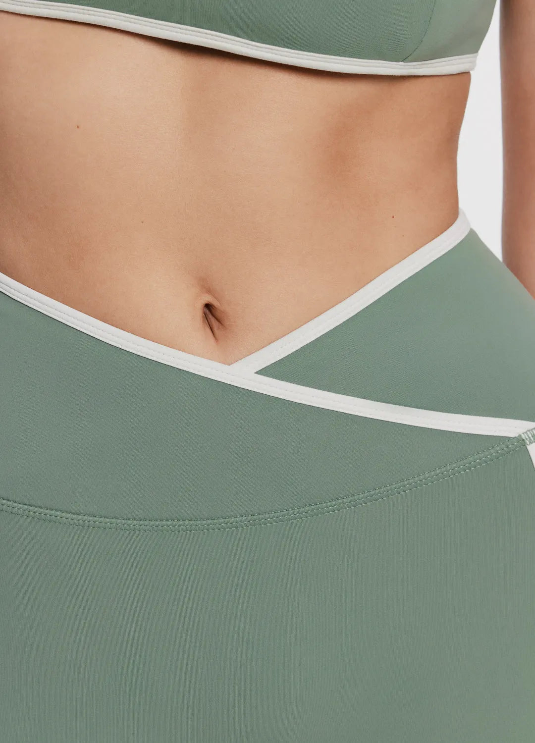 Crossover-Waist Leggings for a Flattering, Sculpted Silhouette
