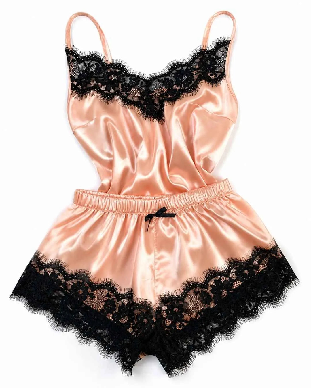 Women's Satin Cami and Shorts Set