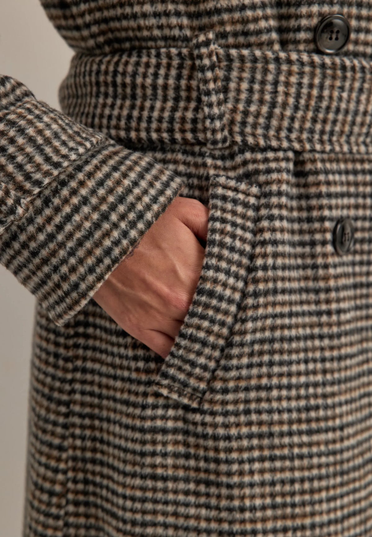 Wool Blend Trench Coat