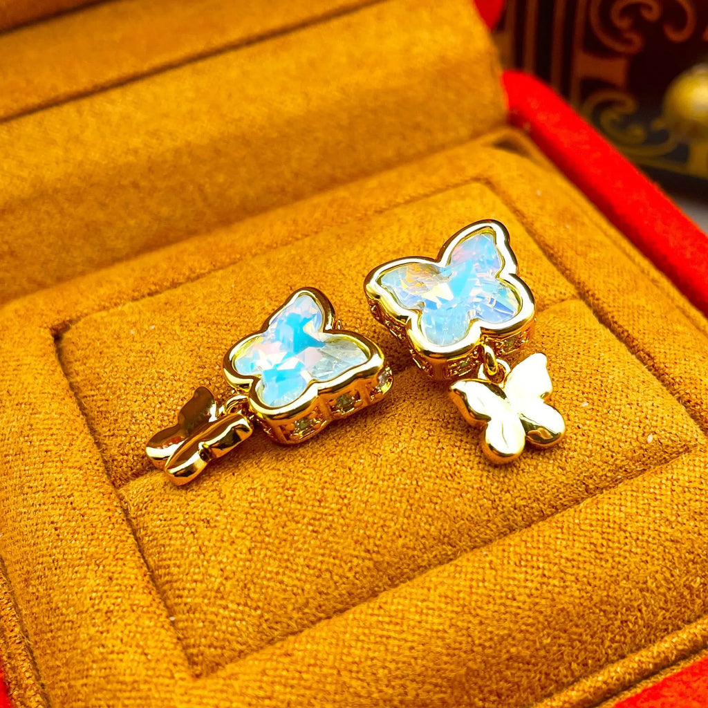Butterfly tassel earrings