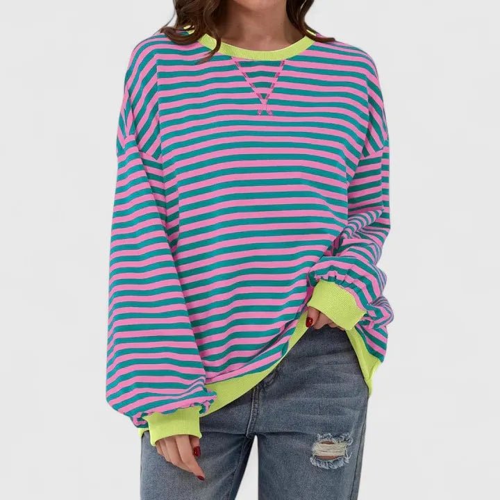 GRACE – OVERSIZED STRIPED SWEATER