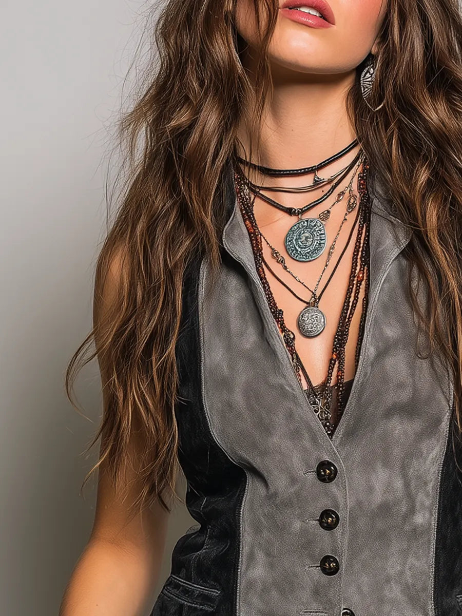 Statement Piece That Flatters – Vintage & suede