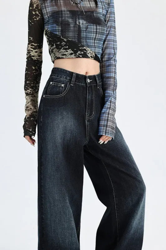 Relaxed Fit Floor Length Jeans