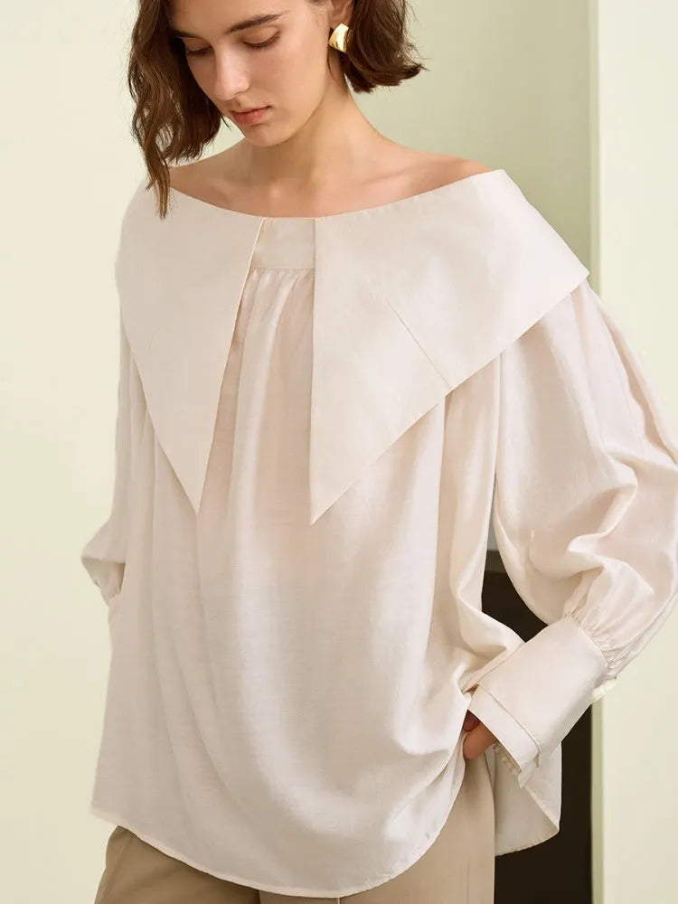 Off-Shoulder Luxury Modal Top