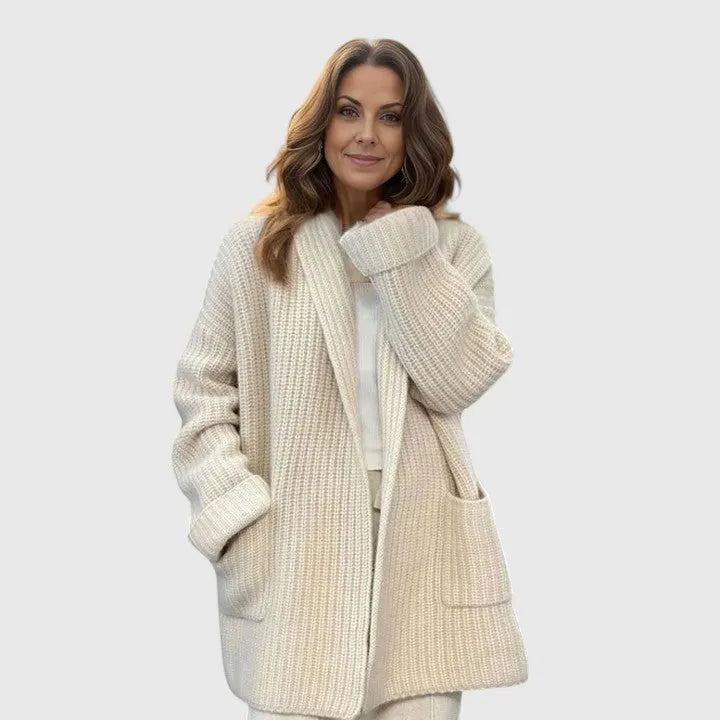 SHEENA – LONG SHAWL COLLAR CARDIGAN