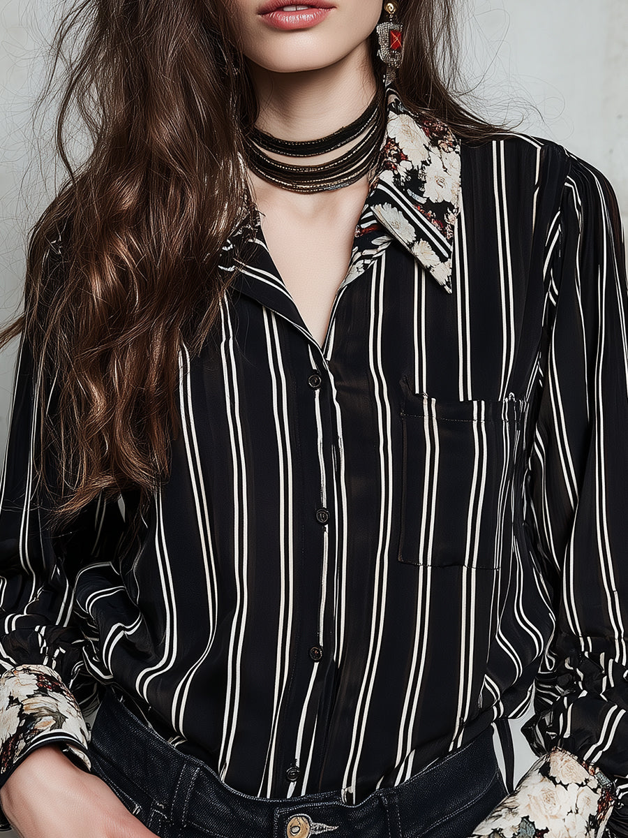 Retro Blouse in soft, Affordable Luxury