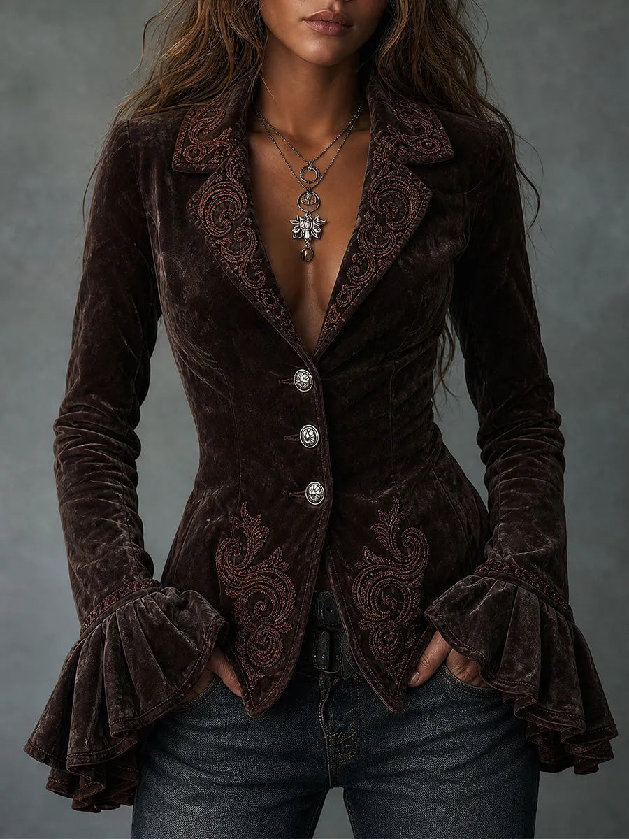 Jacket with velvet – Affordable Luxury