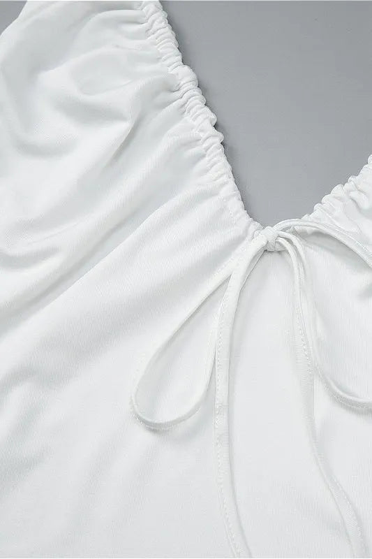 Casual Backless Bow Slim Halter Top