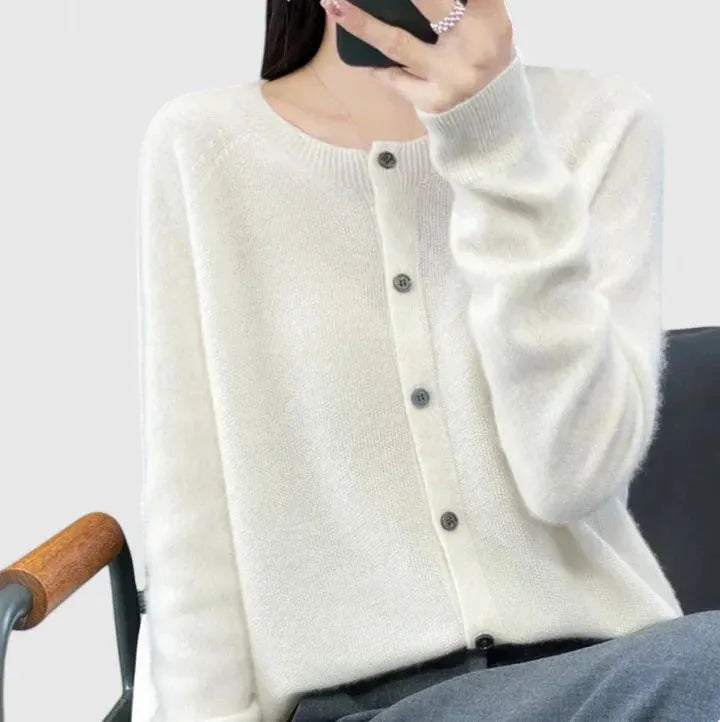 EMILIA – CLASSIC BUTTON CARDIGAN