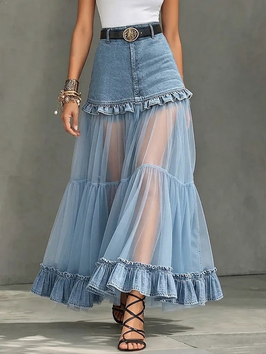 Skirt with chiffon – Designer Aesthetic