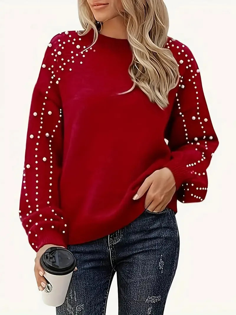 EMMA – PEARL CHARM KNIT SWEATER