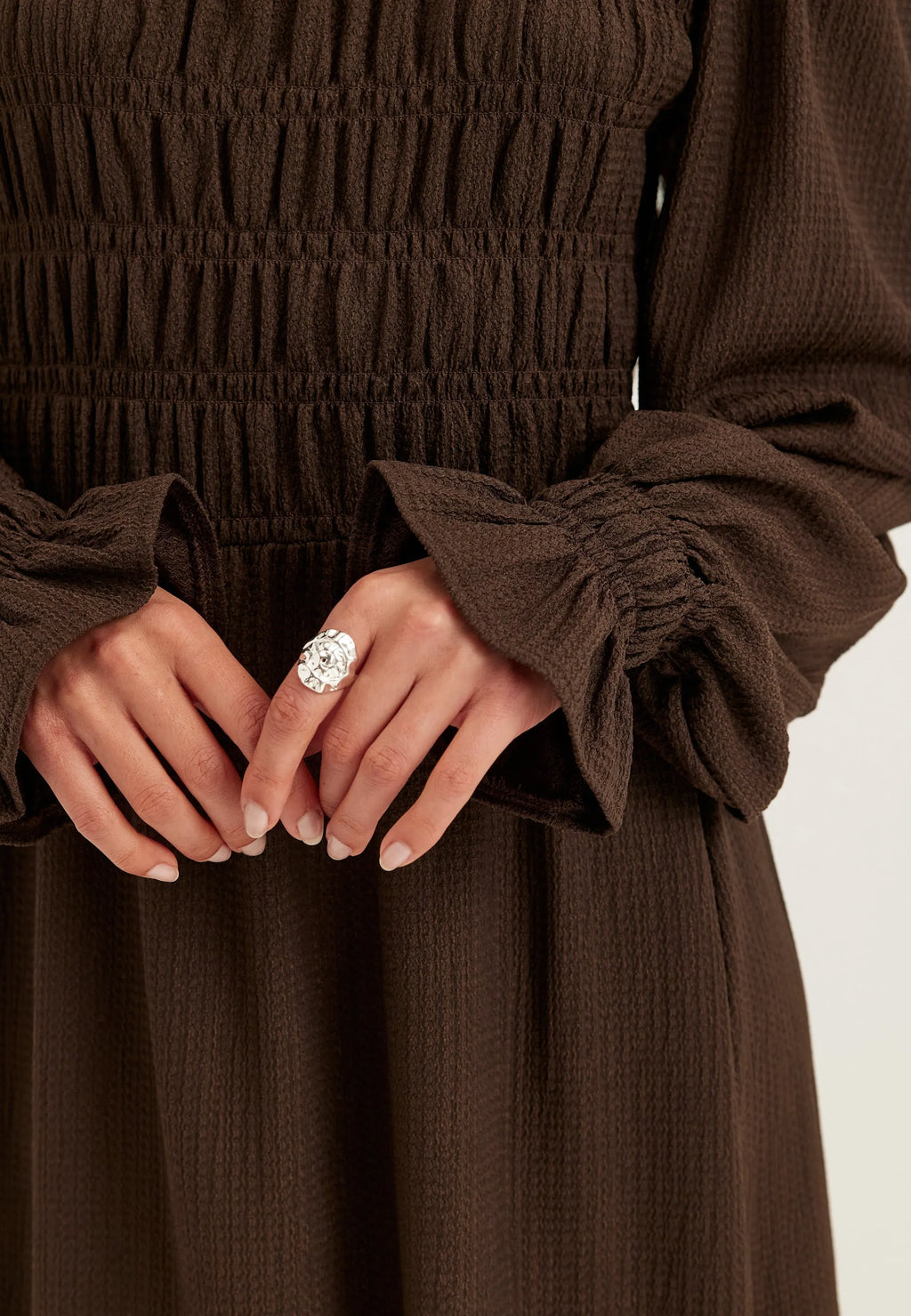 Long Sleeve Smock Dress