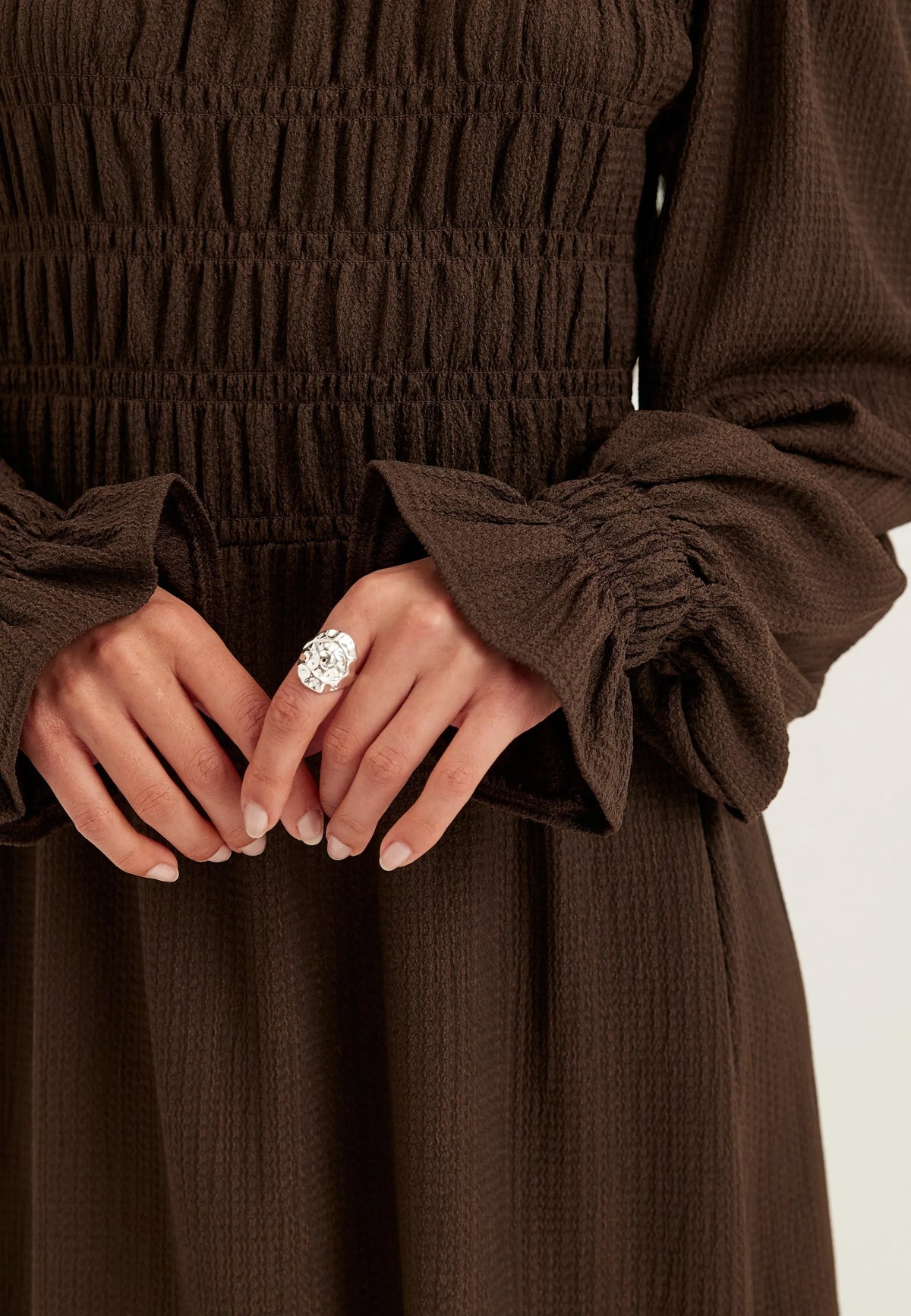 Long Sleeve Smock Dress