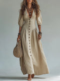 Boho Maxi Dress in cotton, Smart Price