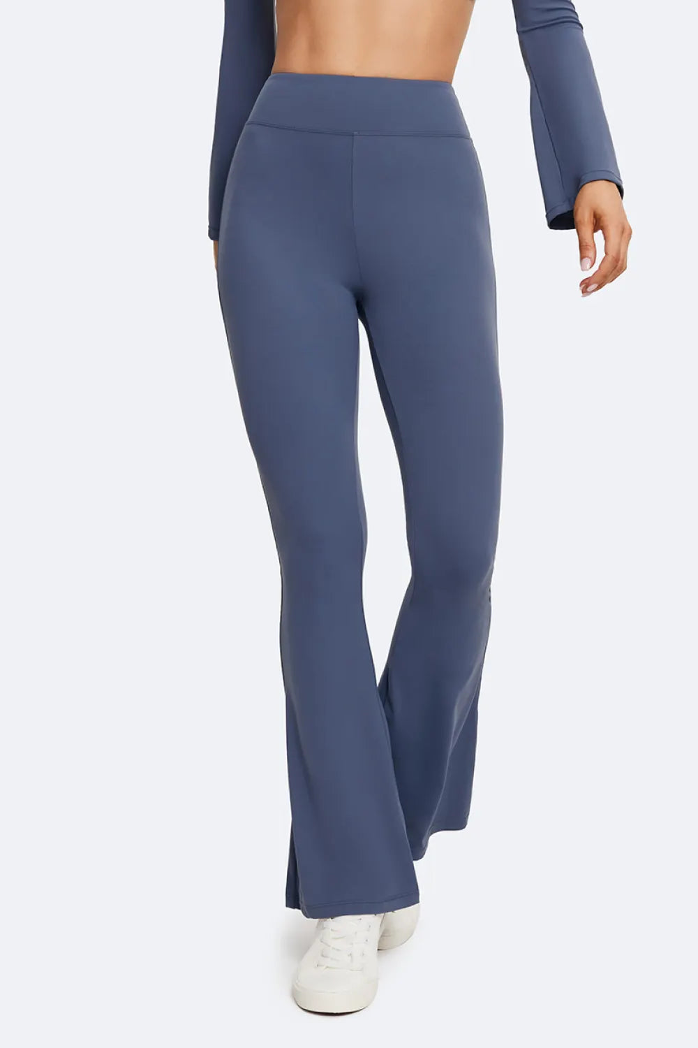 Figure-Flattering High-Waisted Flared Leggings