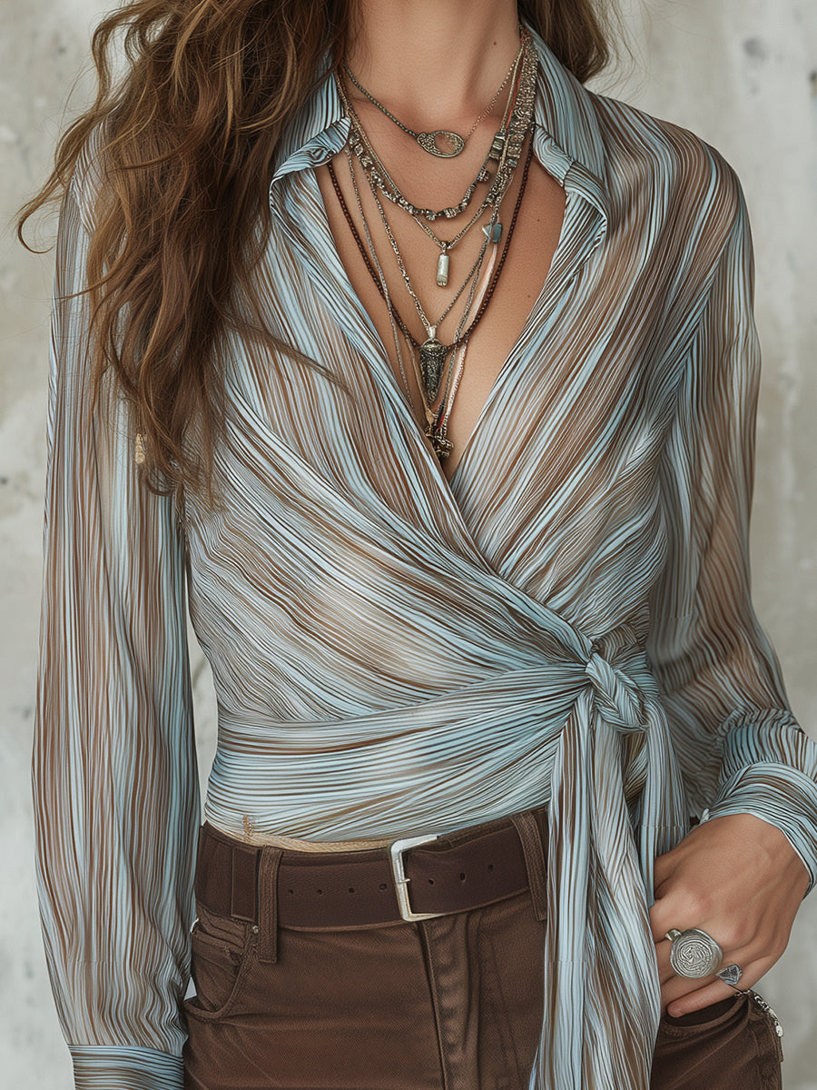 Vintage Blouse in chiffon, Affordable Luxury