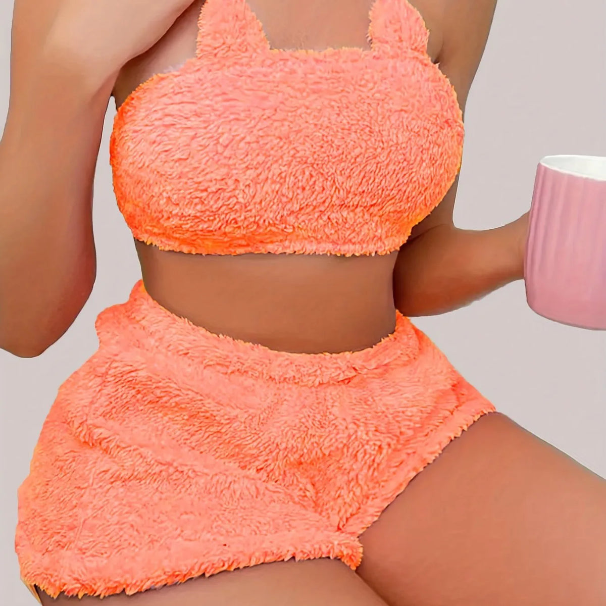 Women's Strapless Tank Top & Shorts Nightwear