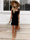 KittenAlarm - Knot Shoulder Cami Dress