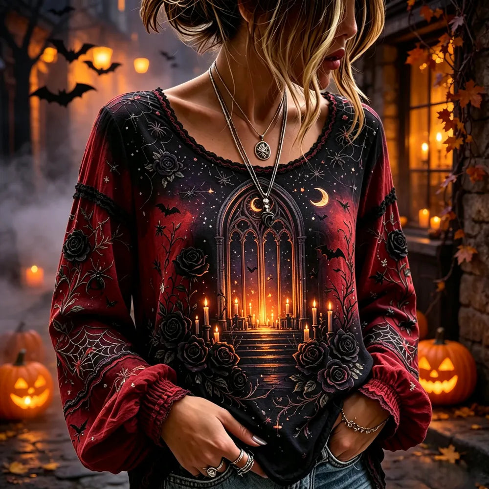 Wickedly Chic Blouse – Spooky Pick
