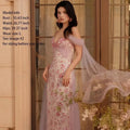 Lilac Butterfly Beaded Tulle Floral Mermaid Maxi Dress