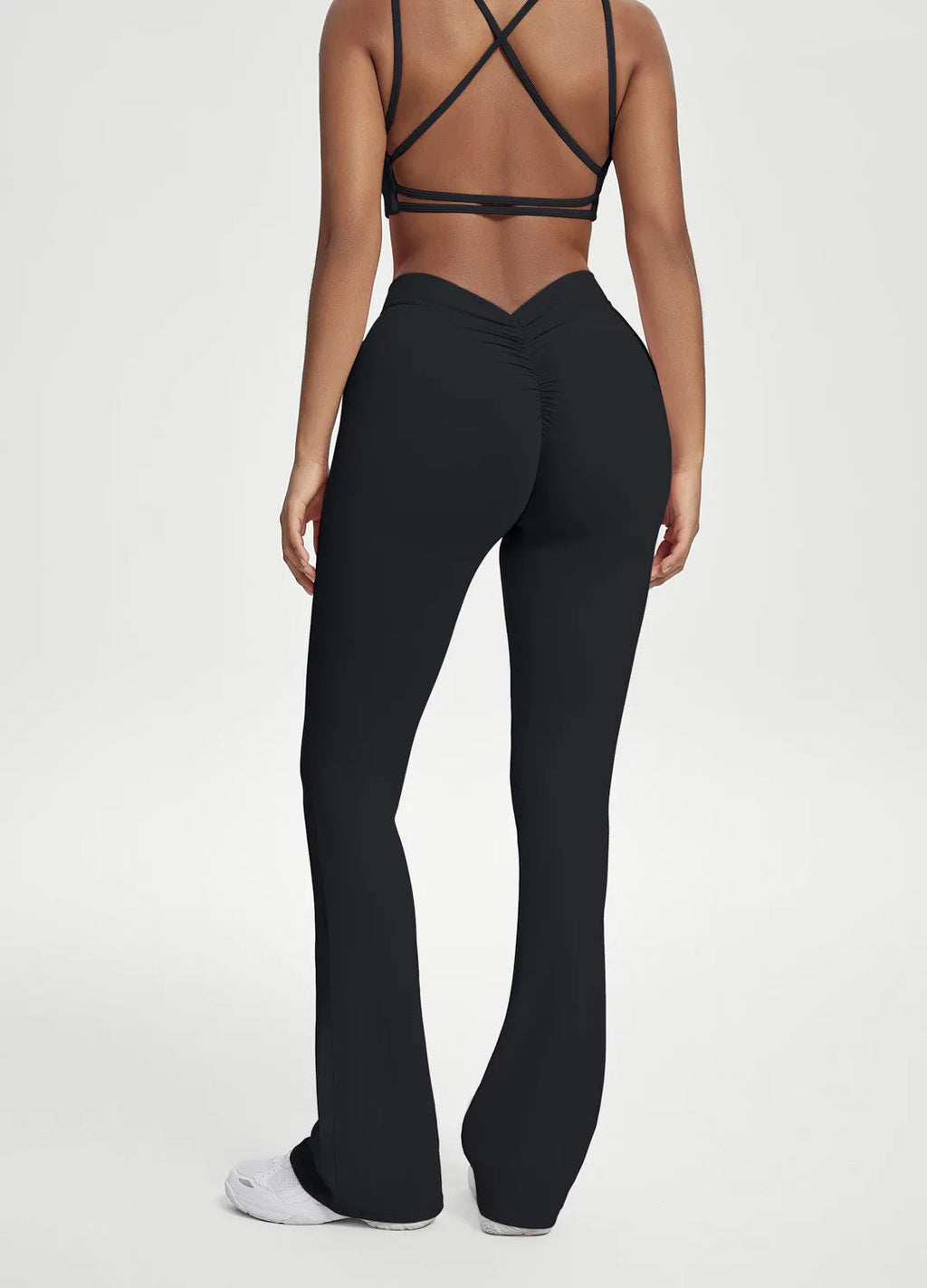 Scrunch-Back Flare Leggings