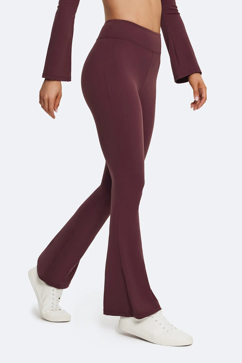 Figure-Flattering High-Waisted Flared Leggings