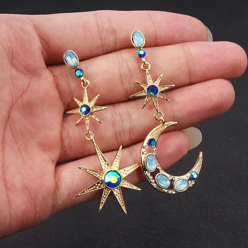 Star Moon Earrings
