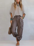 Pants with soft knit – Premium Look