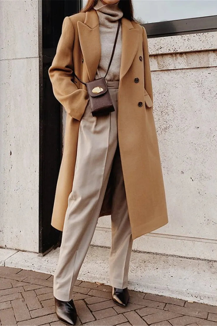Double Breasted Slim Coat