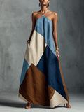 Bohemian Maxi Dress in linen, Best Value