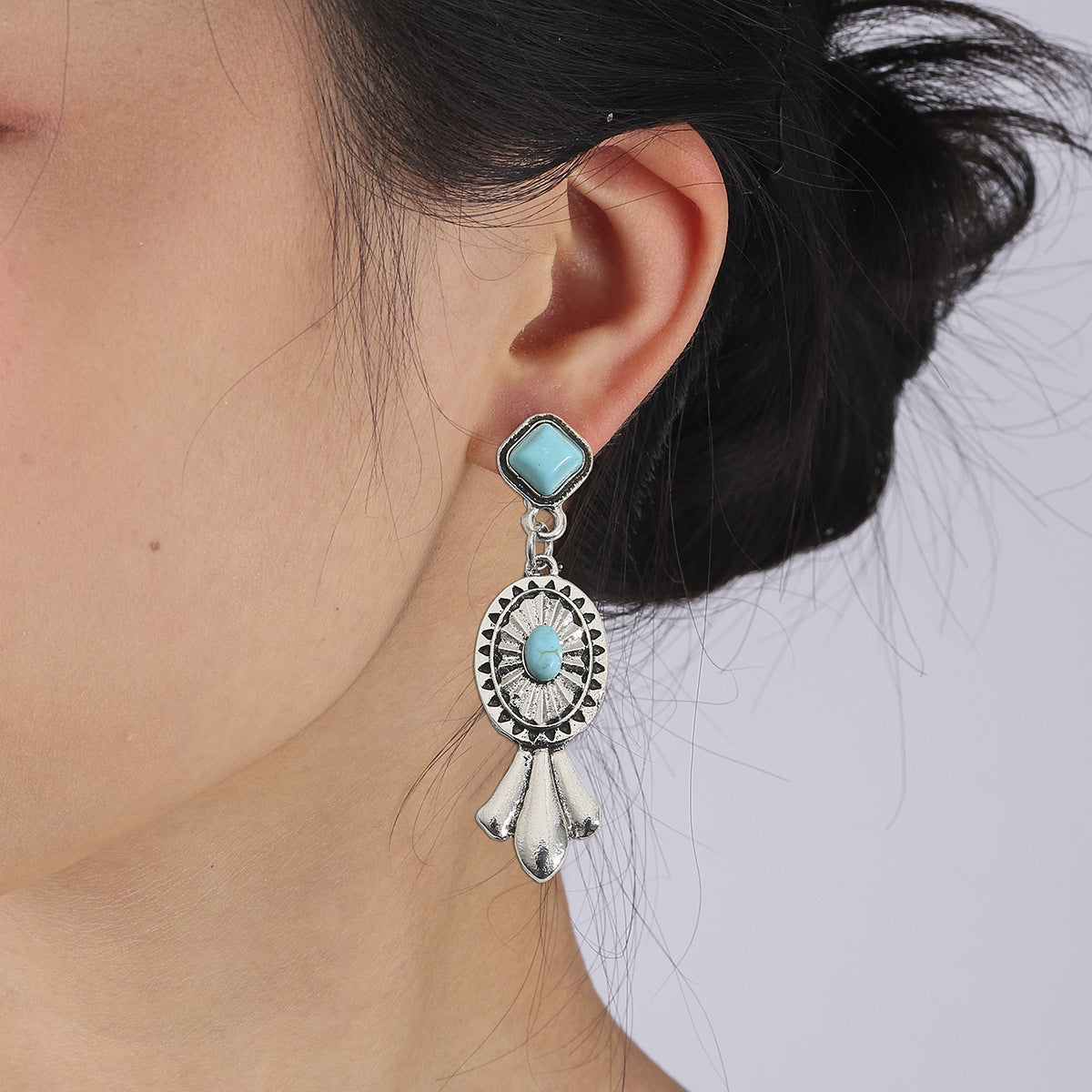Retro Turquoise Earrings