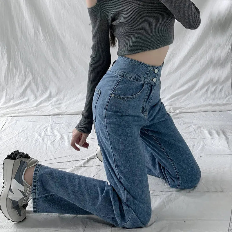Casual Fashion Straight Leg Jeans