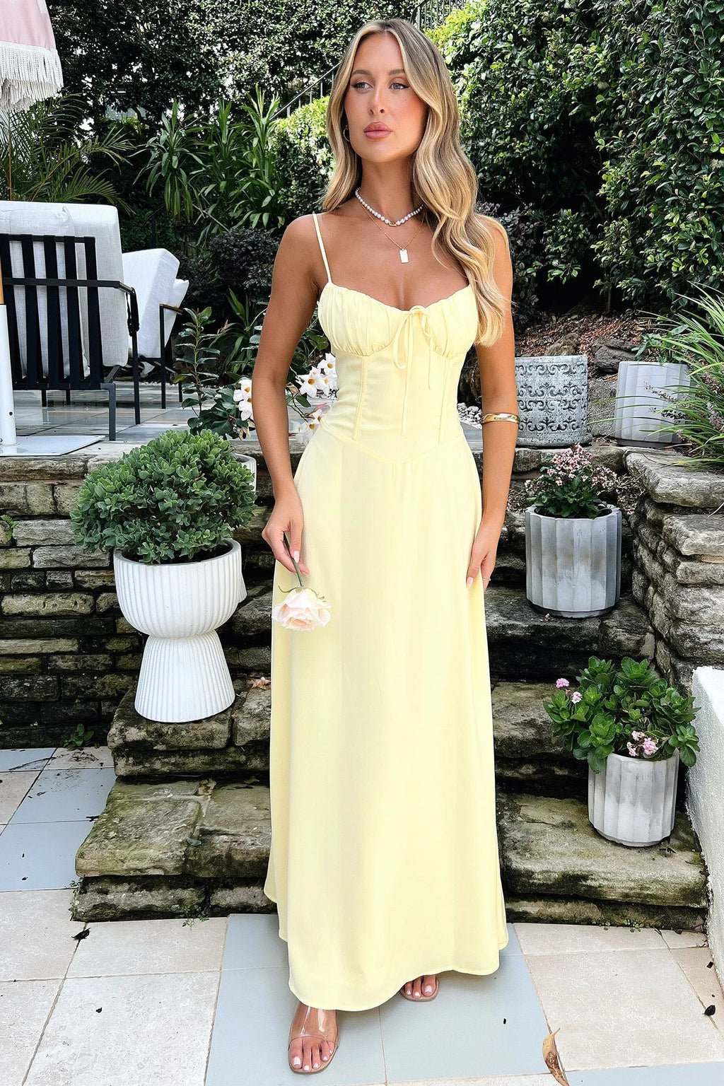 Magdalena Maxi Dress Yellow