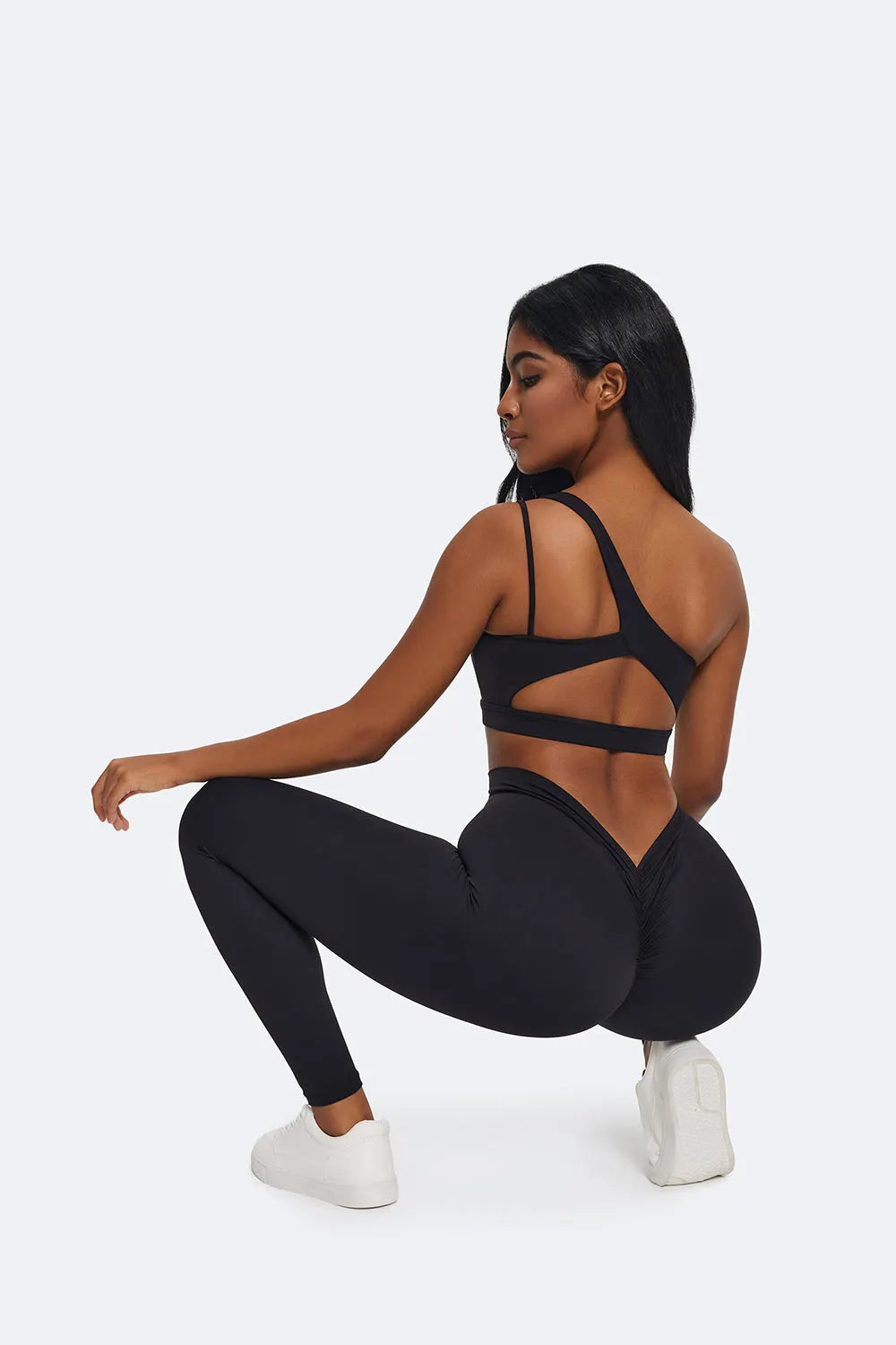 Sculpting Ruched High-Waisted Leggings