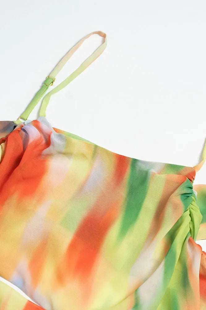 Beach Gradient Printed Maxi Dress