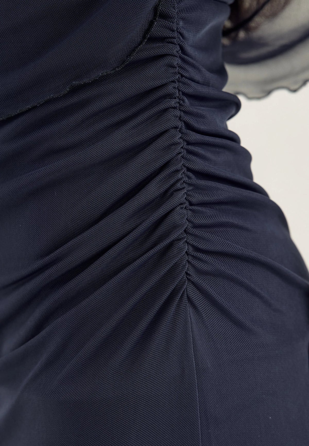 Cape Mesh Ankle Dress