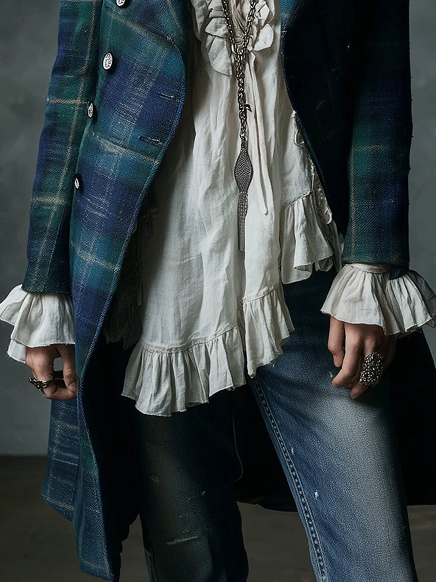 Vintage Coat in wool, Designer Aesthetic