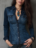 Retro Blouse in soft, Smart Price