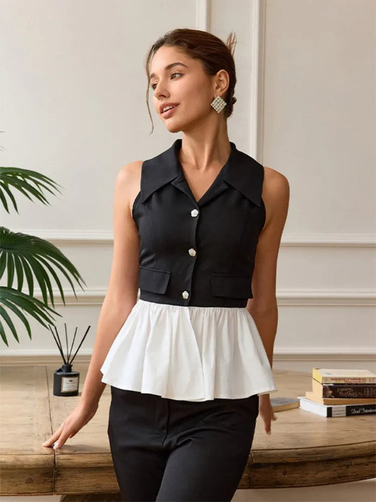Designer Peplum Statement Top