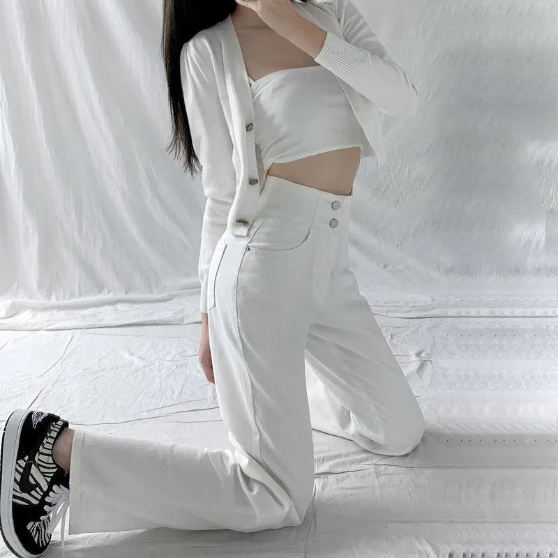 Casual Fashion Straight Leg Jeans