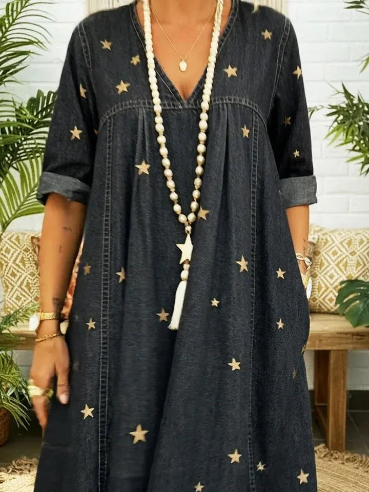 Chic Dress in cotton, Premium Look