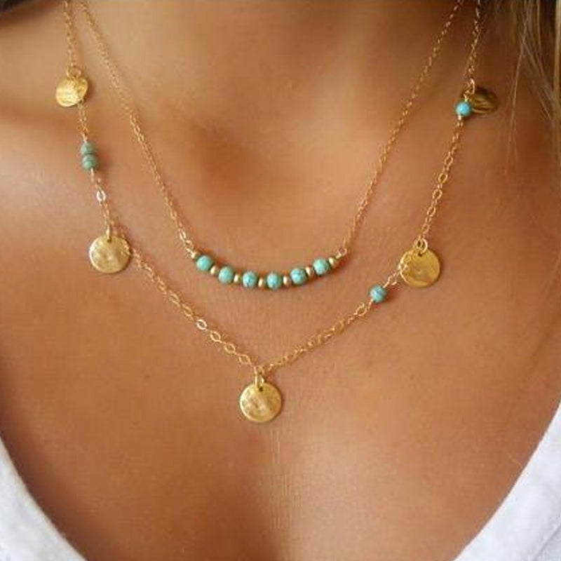 Casual Fashion Layered Pendant Necklace