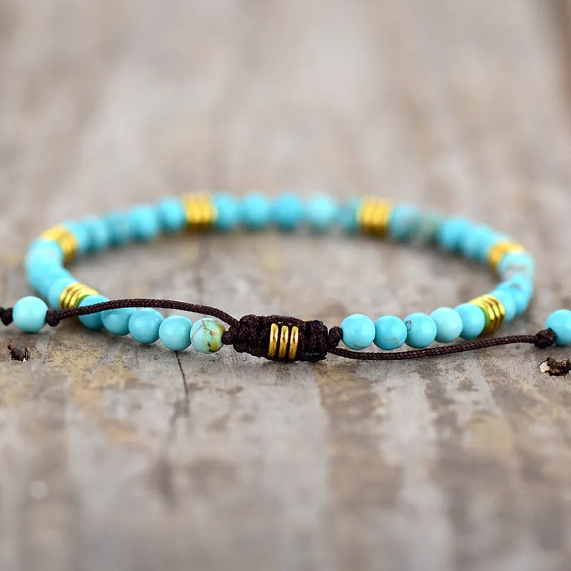 Unisex Vintage Natural Turquoise N Bracelet
