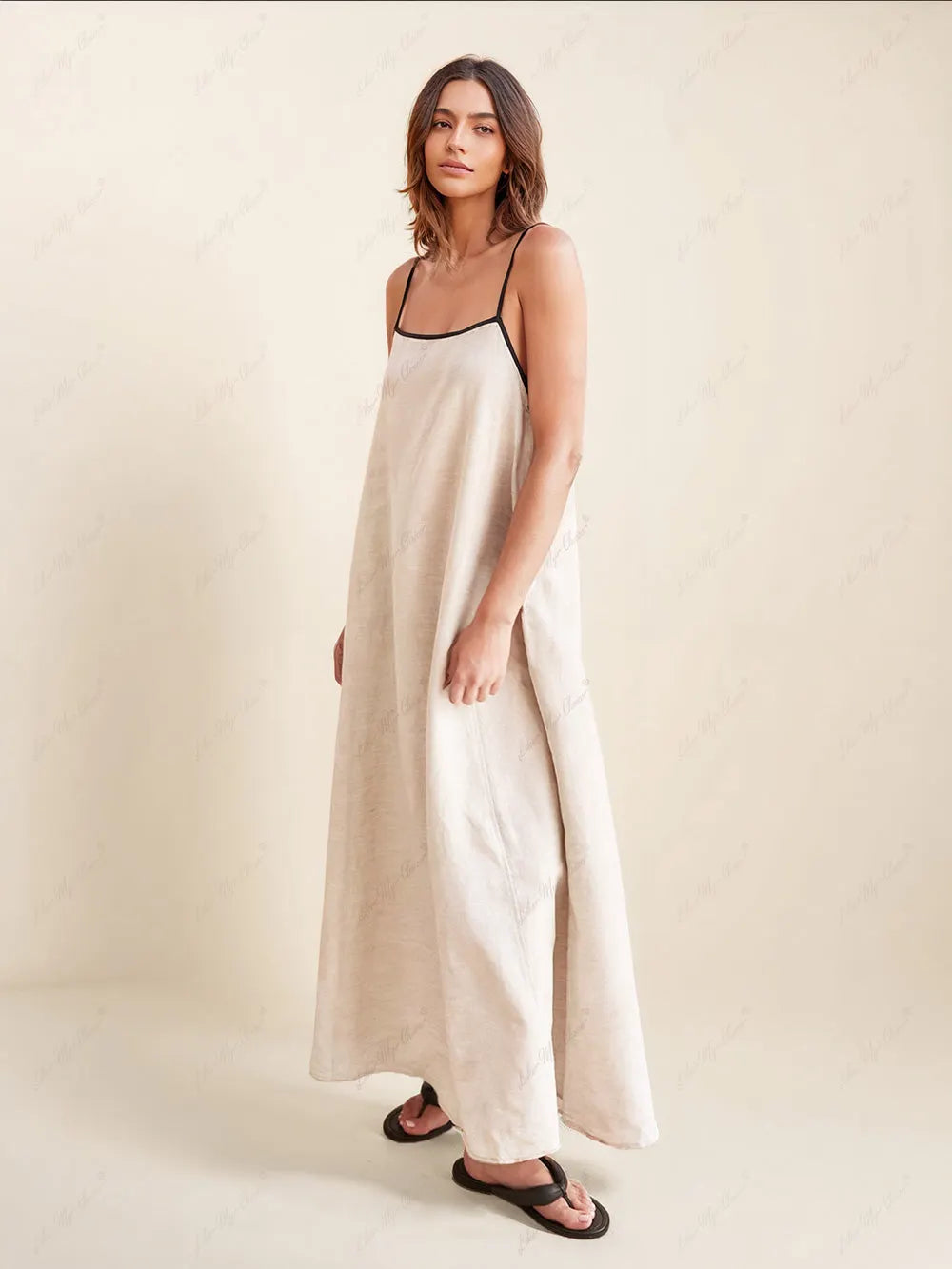 Classic Style Stylish Contrasting Suspender Dress