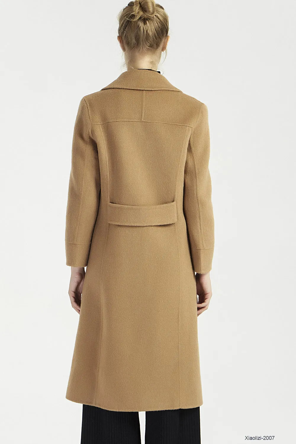 Camel Wool Coat – Timeless Single-Breasted Long Winter Overcoat 2007