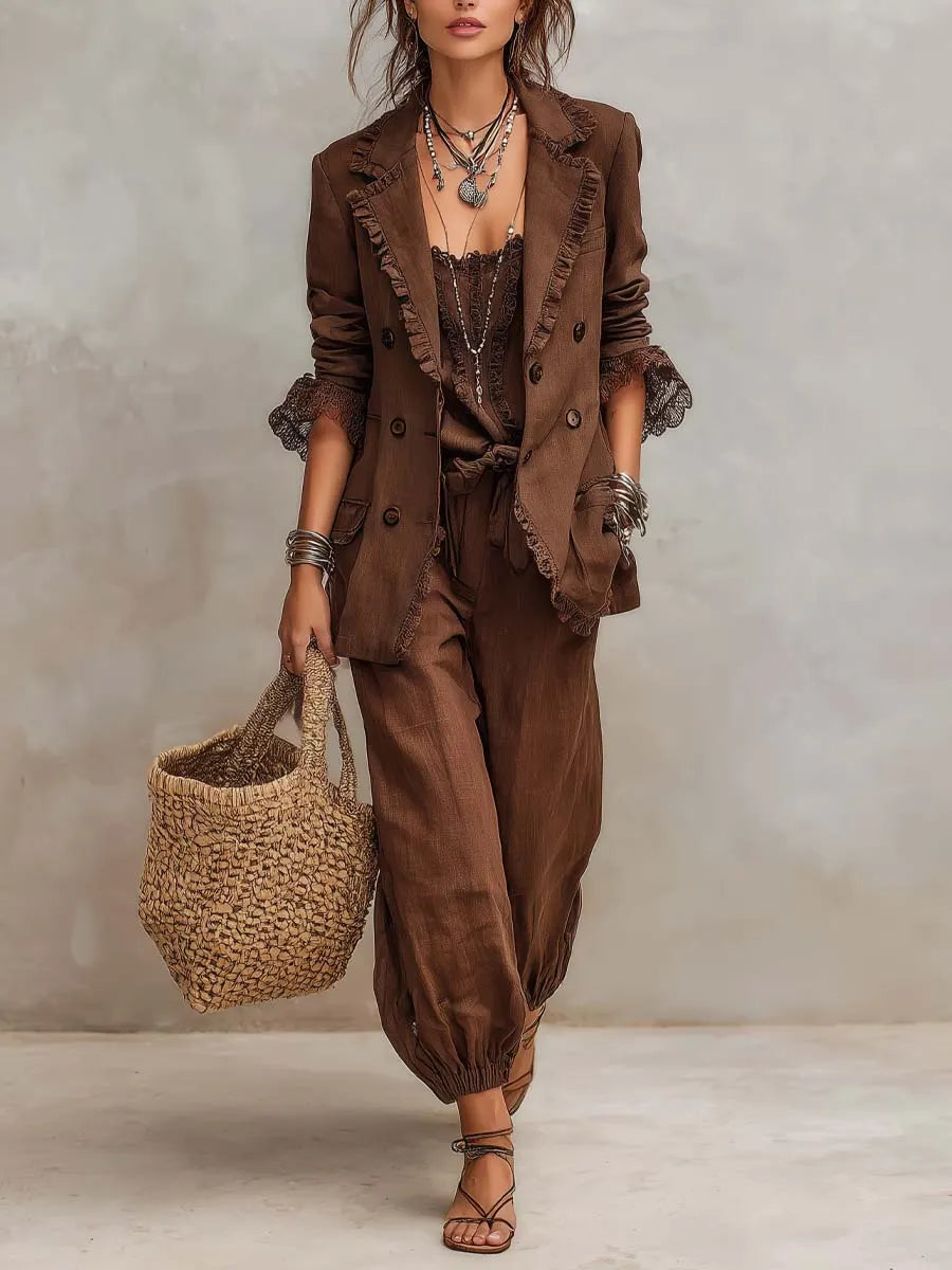 Vintage Blazer in linen, Smart Price