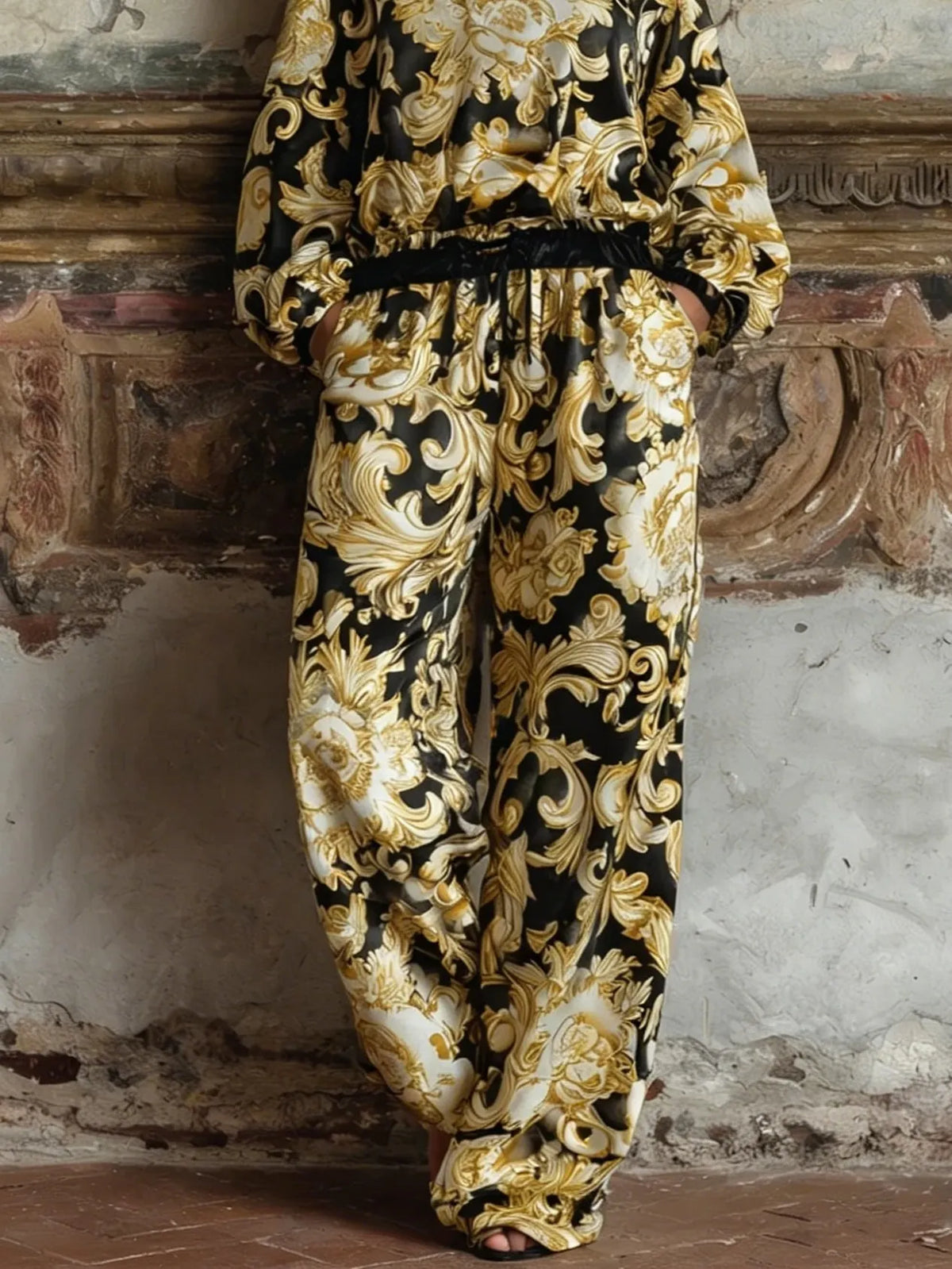 Isabella Baroque Floral Loungewear Set