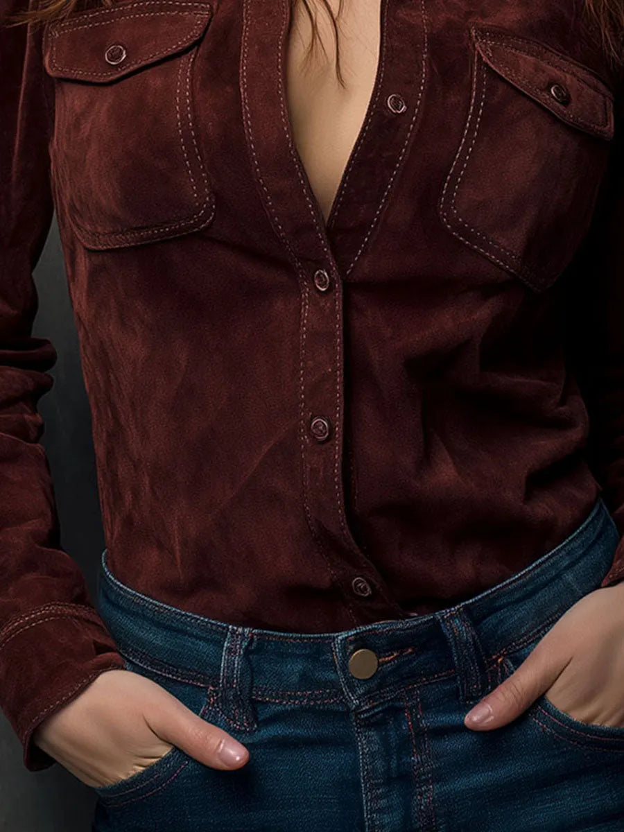 Shirt with suede – Unbeatable Price