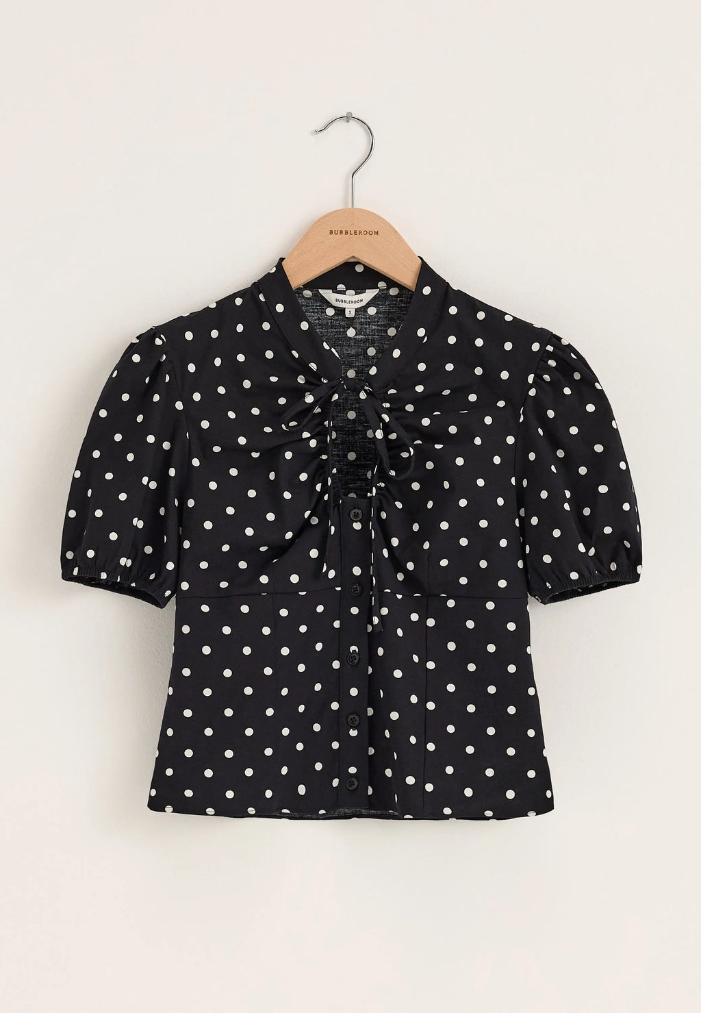 Ruched Keyhole Shirt